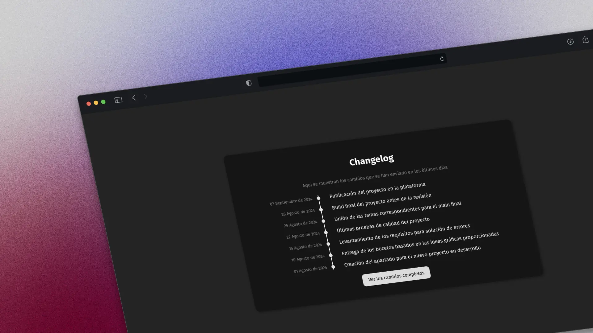 Changelog Component