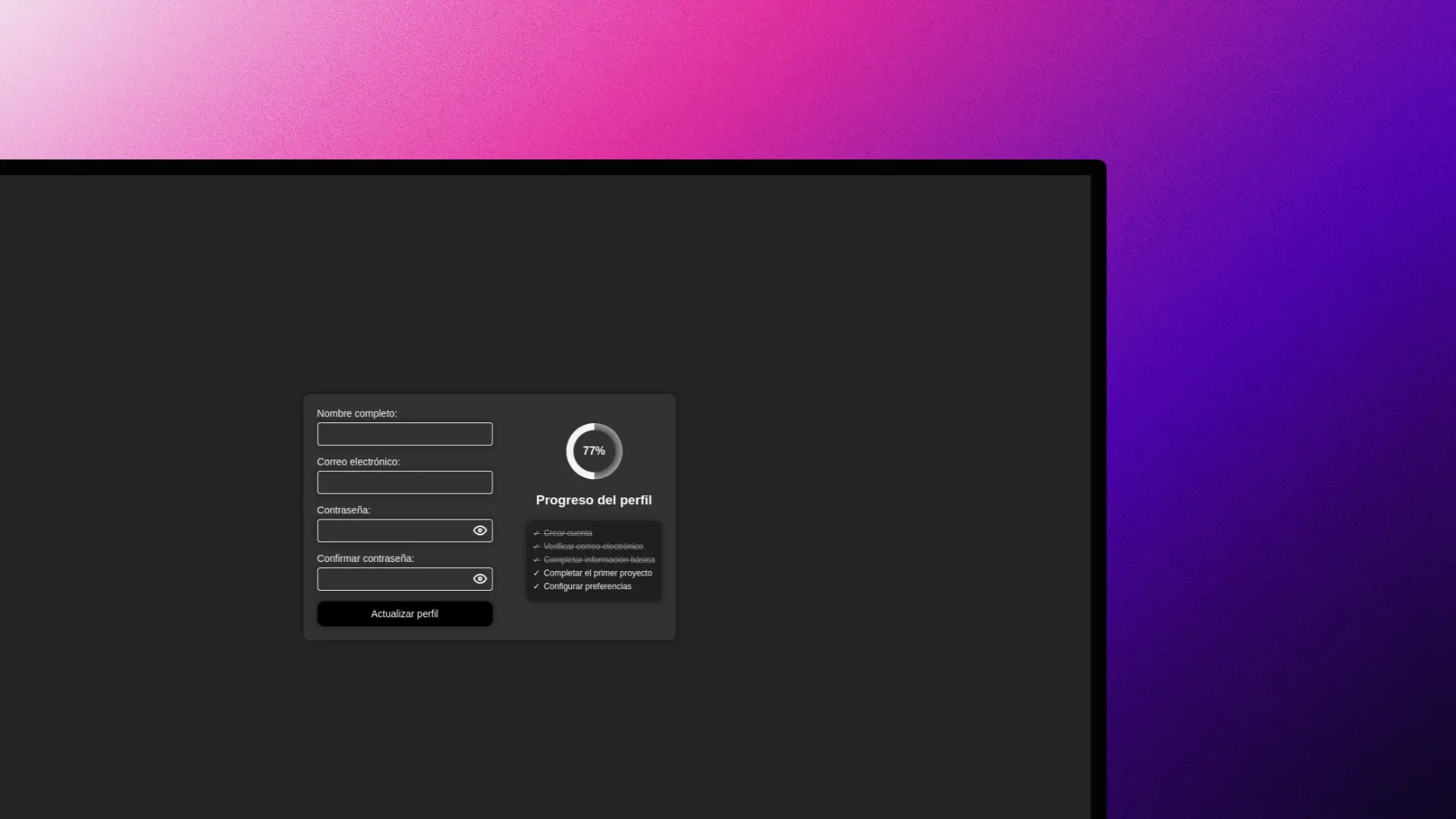 Accessible Form UI